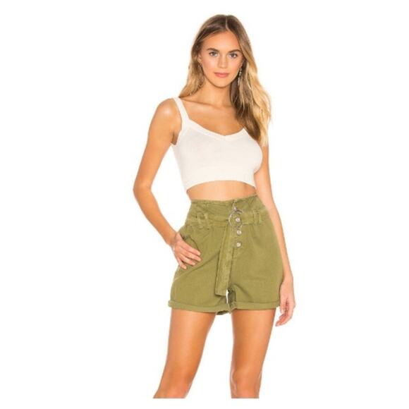 We The Free Revolve Cindy Utility Short Free People In Moss Size‎ 6 - Picture 1 of 13